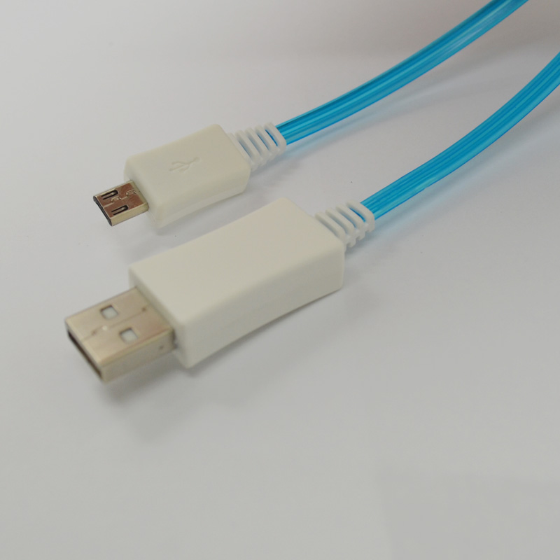 New light-emitting cable for samsung-micro 1m blue